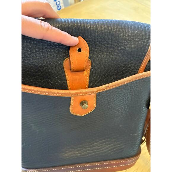 Vintage Dooney & Bourke All Weather Leather Crossbody Bag USA 80s 90s Equestrian - Picture 16 of 16